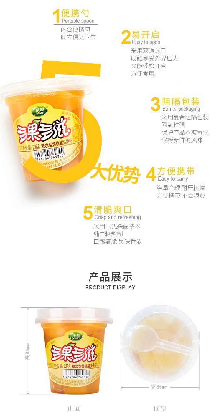 黄桃罐头